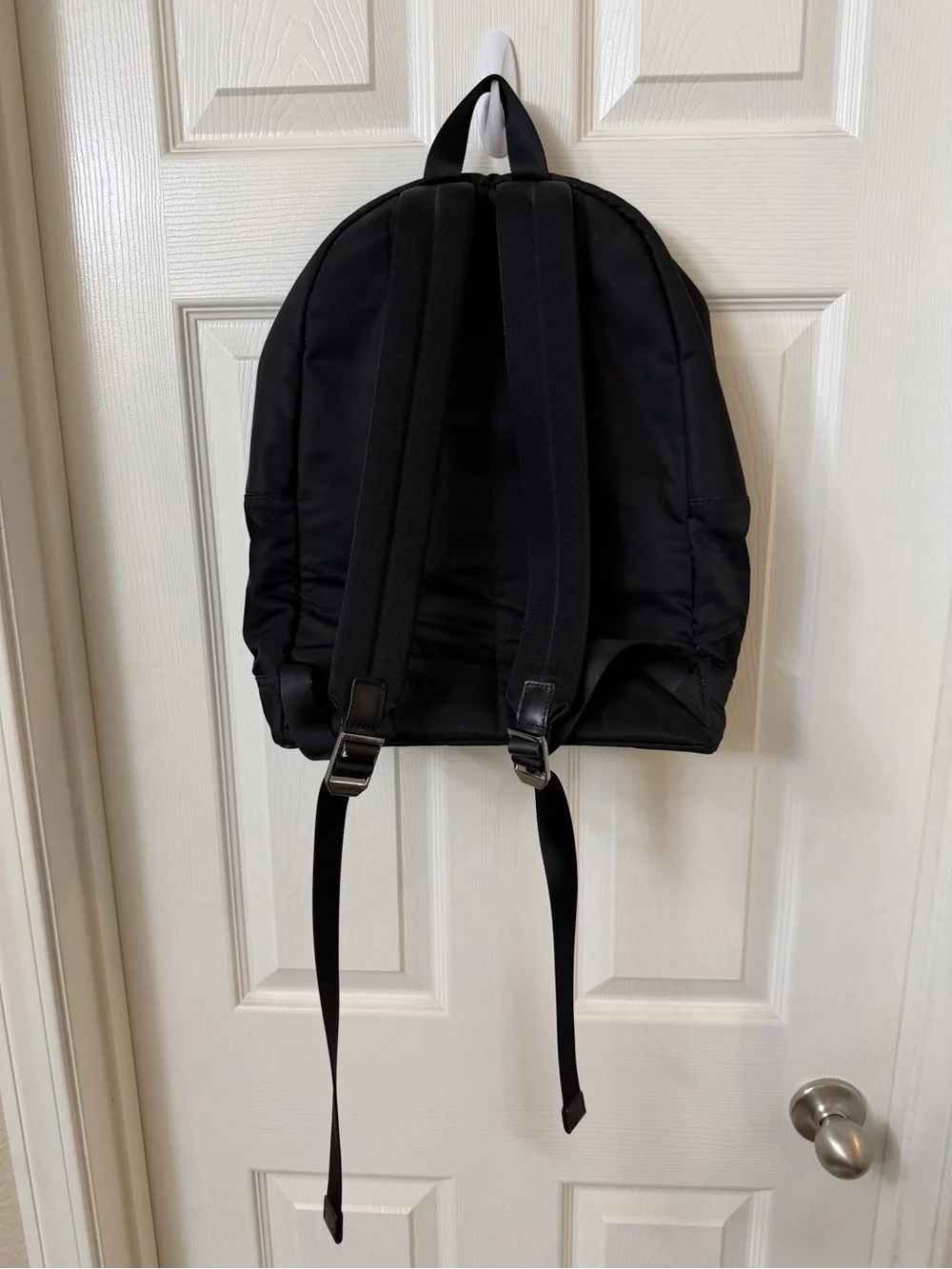 Michael Kors Black Nylon Men's Backpack with Front Zip
